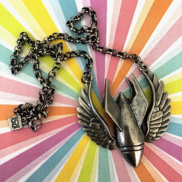 Kitsch 'n' Kouture Jewelry - Retro & vintage inspired winged bomb necklace